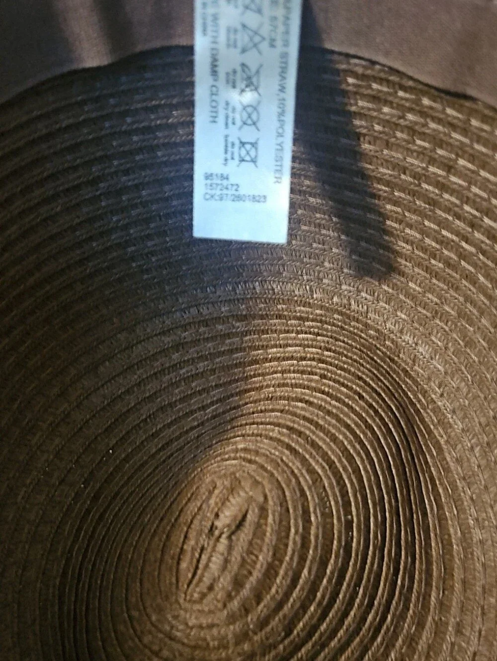 Deghner Inspired Brown Monogram Band Straw Hat